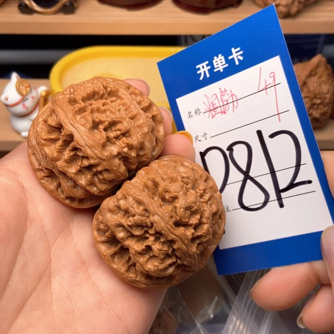 桃核把件核桃大粗筋49