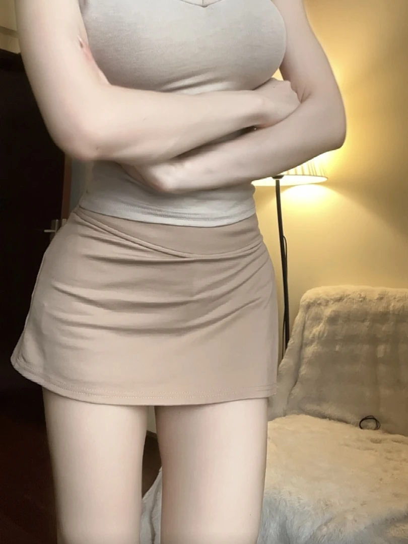 QiiPlus 夏季超爱 开叉防走光显瘦包臀半身裙