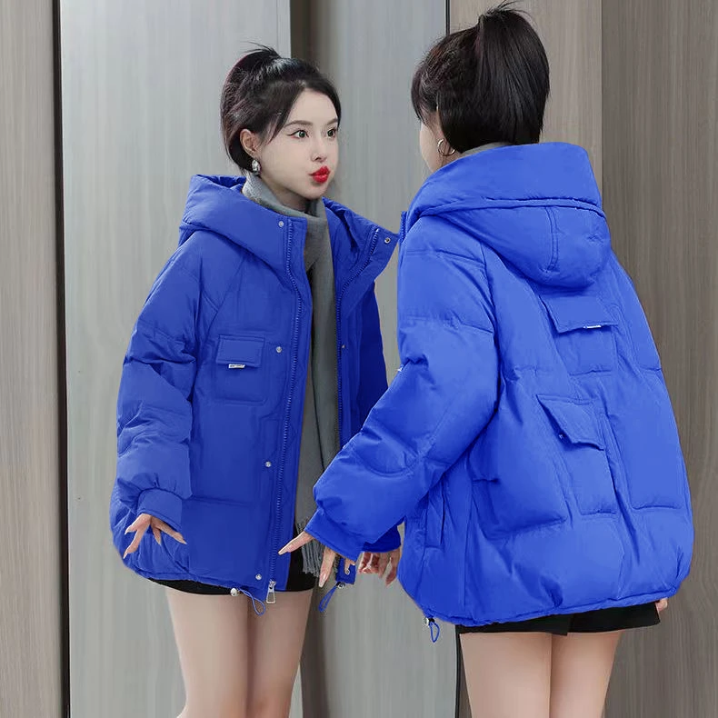 波司澄反季女短款2023年新款韩版宽松面包服女冬季羽绒时尚百搭