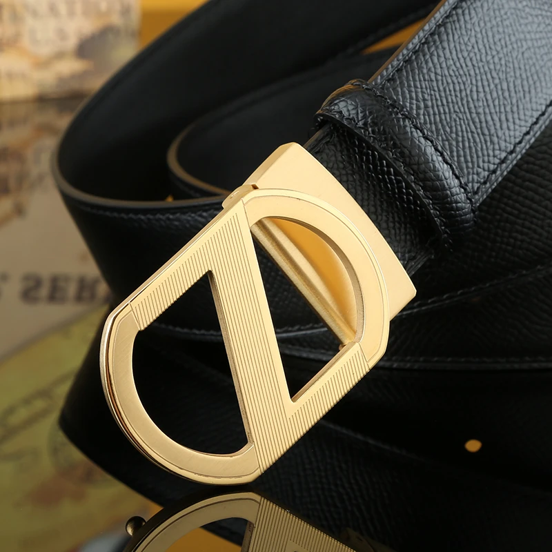 2023新款 3.5款头层牛皮 男士休闲时尚商务腰带 年轻人皮带百搭款