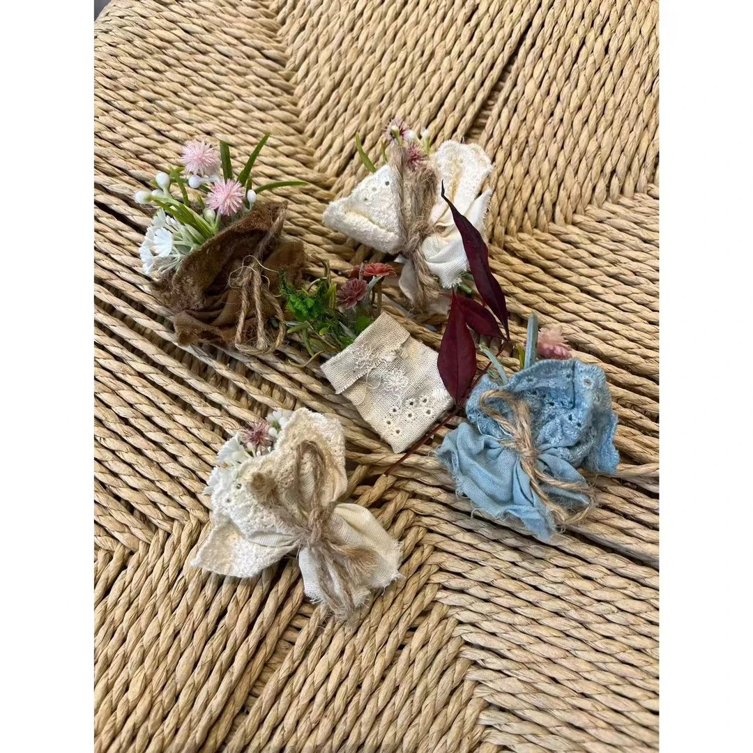 森系小物 纯手工棉质布艺 百搭日系森系胸针 挂件