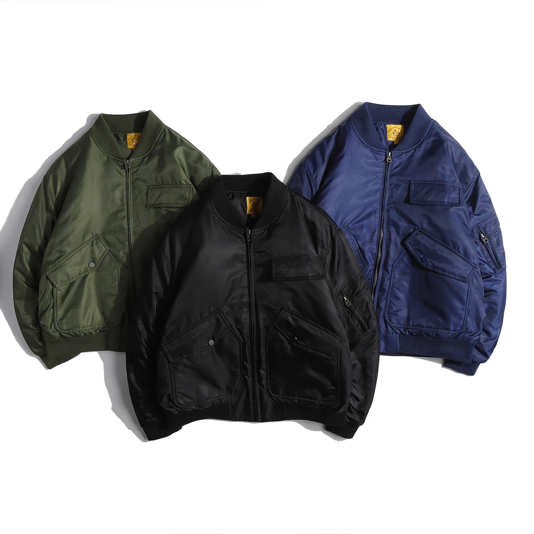 冬款美式飞行员外套ins棉衣加厚棉服短款棒球服棉袄GS1291