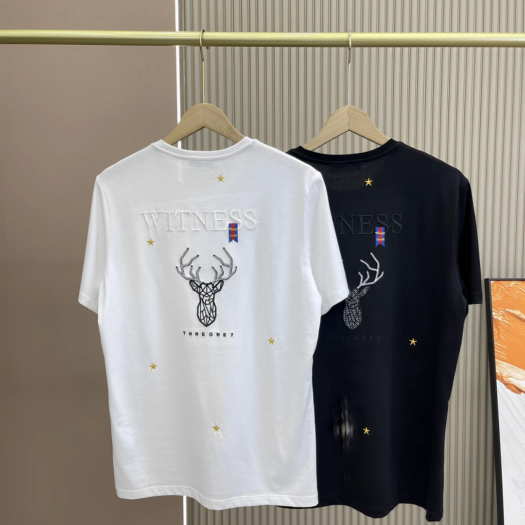 夏季新款日常穿搭修身运动休闲百搭高品质8715半袖舒适高棉男款