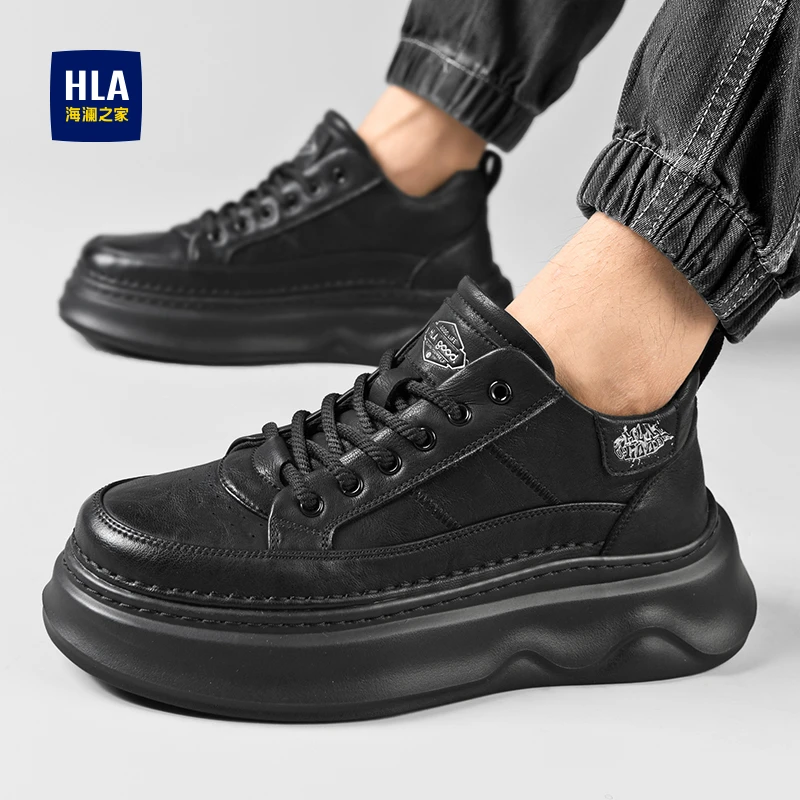 HLA/海澜之家男鞋潮流百搭休闲鞋时尚轻便男士休闲鞋防滑休闲男鞋