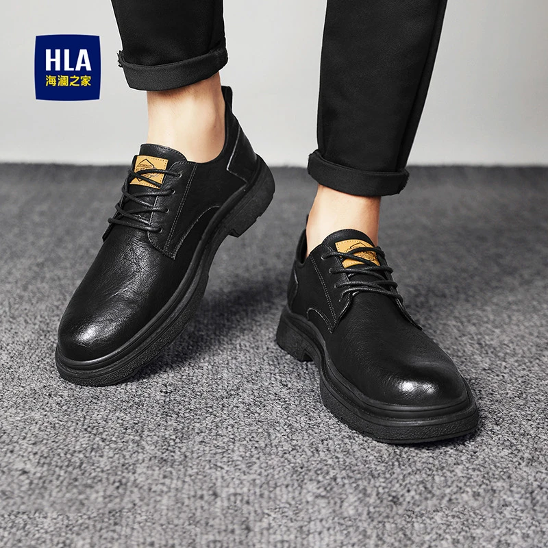 HLA/海澜之家男鞋新品春秋经典百搭时尚大头鞋休闲防滑低帮工装鞋