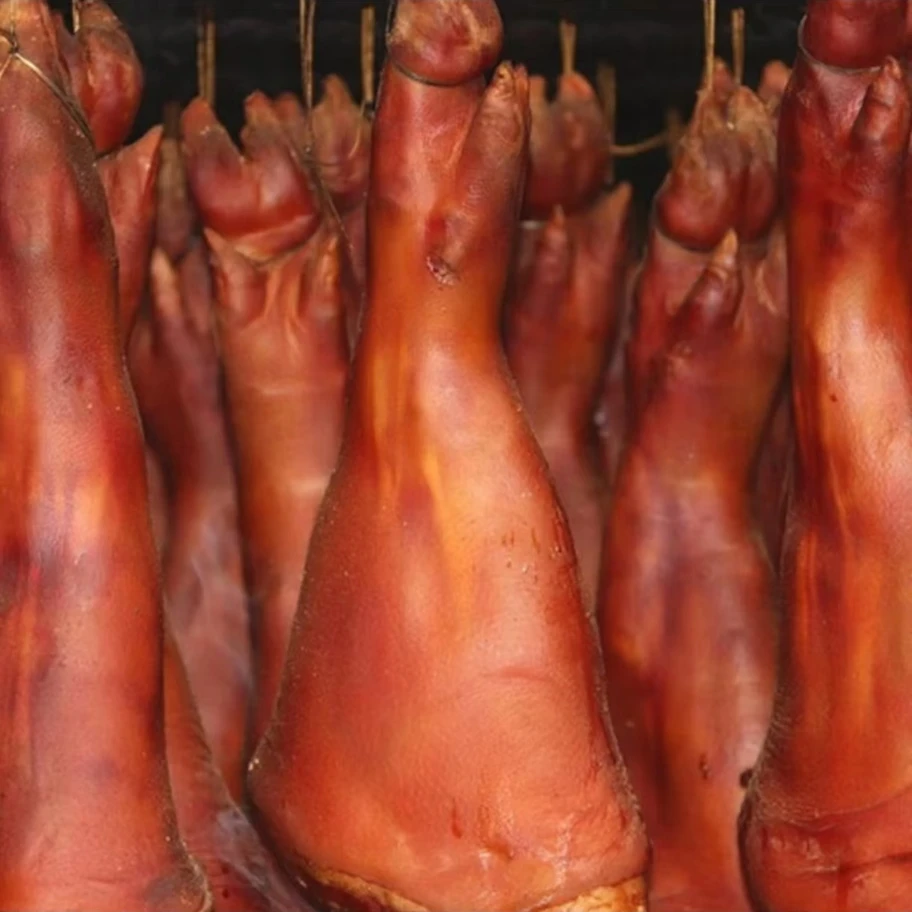 【整根腊猪蹄】四川腊猪蹄子农家柴火烟熏前脚腊猪蹄腊味下酒菜腊肉