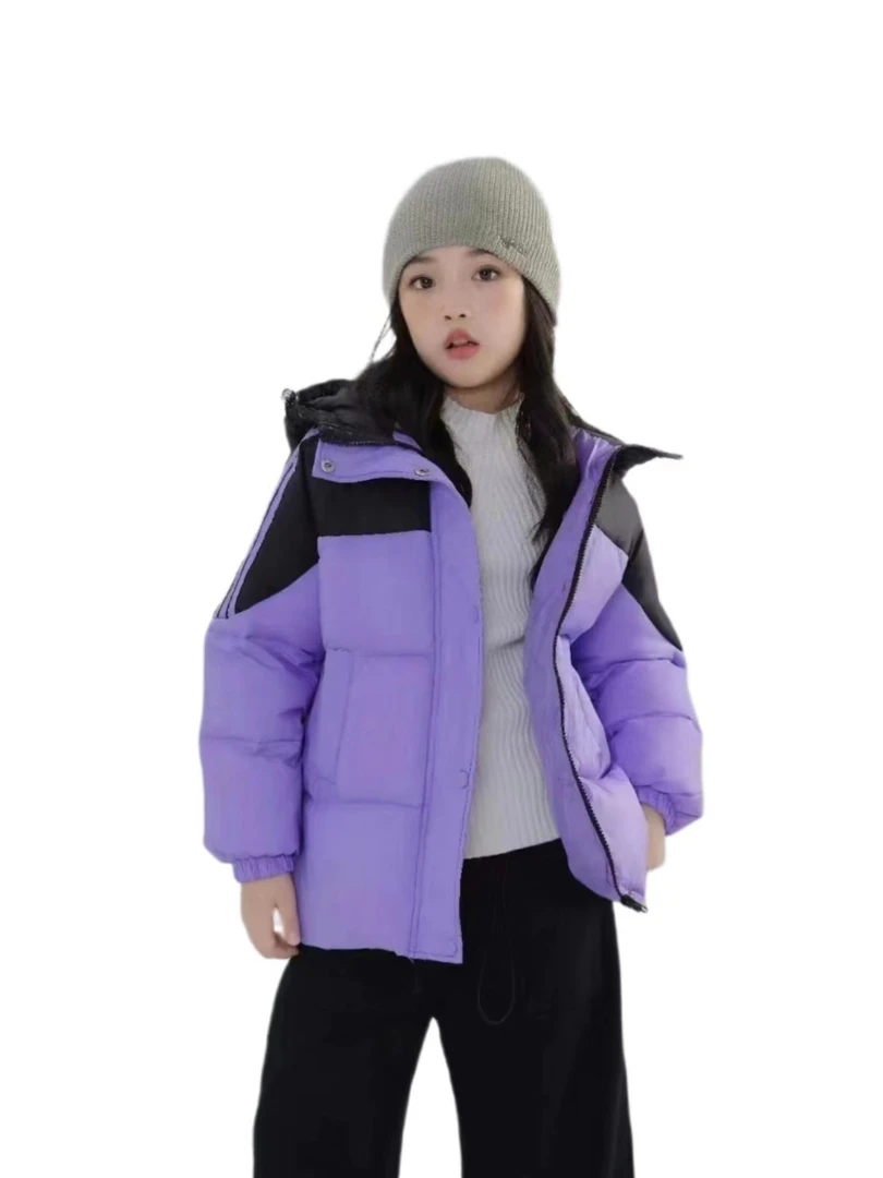 201-400保暖羽绒服儿童冬季休闲时尚百搭连帽潮流加绒加厚秋冬
