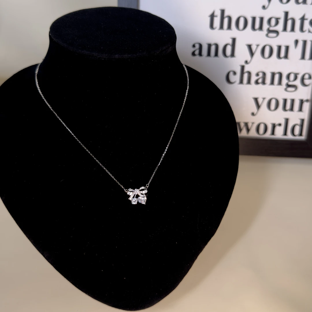 坠链均925银合成锆石 【樱桃】轻奢仙女时尚个性精致项链99186