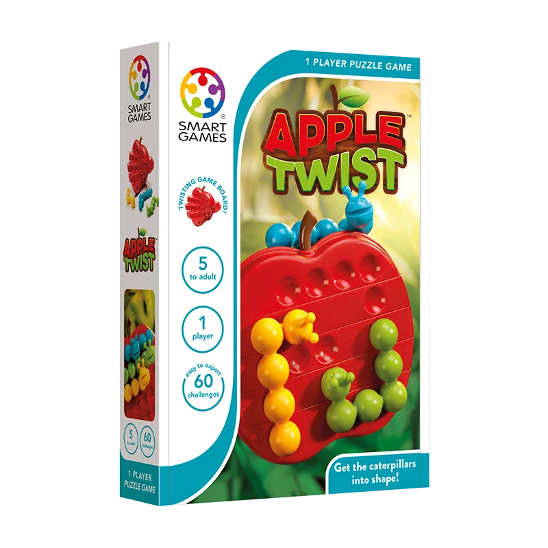 SmartGames毛毛虫吃苹果5岁+空间推理儿童进口益智玩具思维能力
