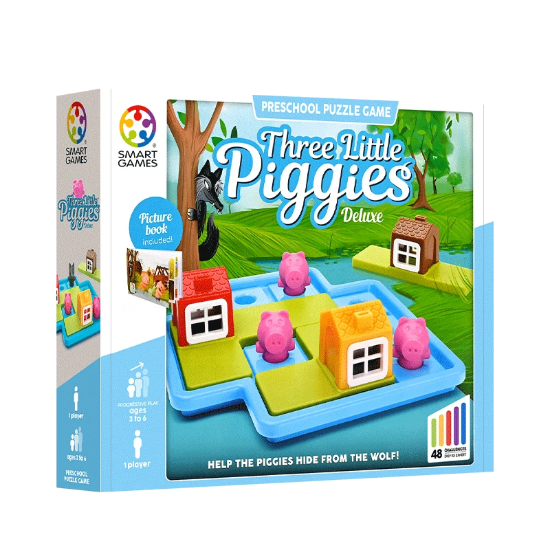 SmartGames三只小猪童话系列空间想象启蒙3-6岁儿童启蒙早教益智