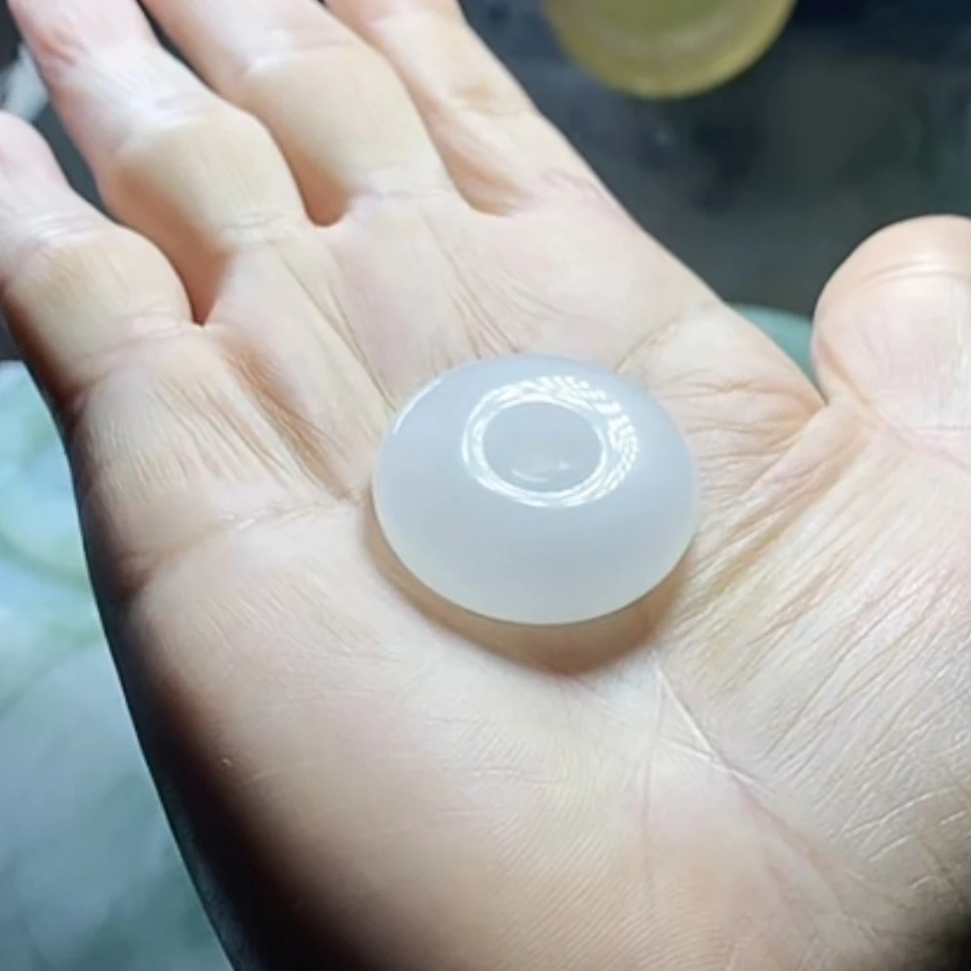 纯天然石英质玉金丝玉平安扣