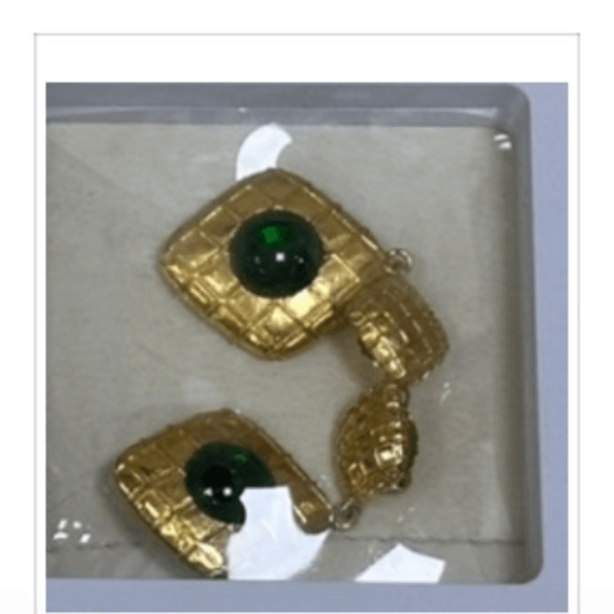 99新 Chanel/香奈儿 久久 外 香奈儿 绿宝石 耳钉