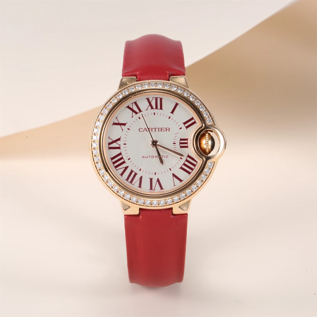 99新 Cartier/卡地亚 久久 蓝气球 18k玫瑰金外圈原镶钻 33mm