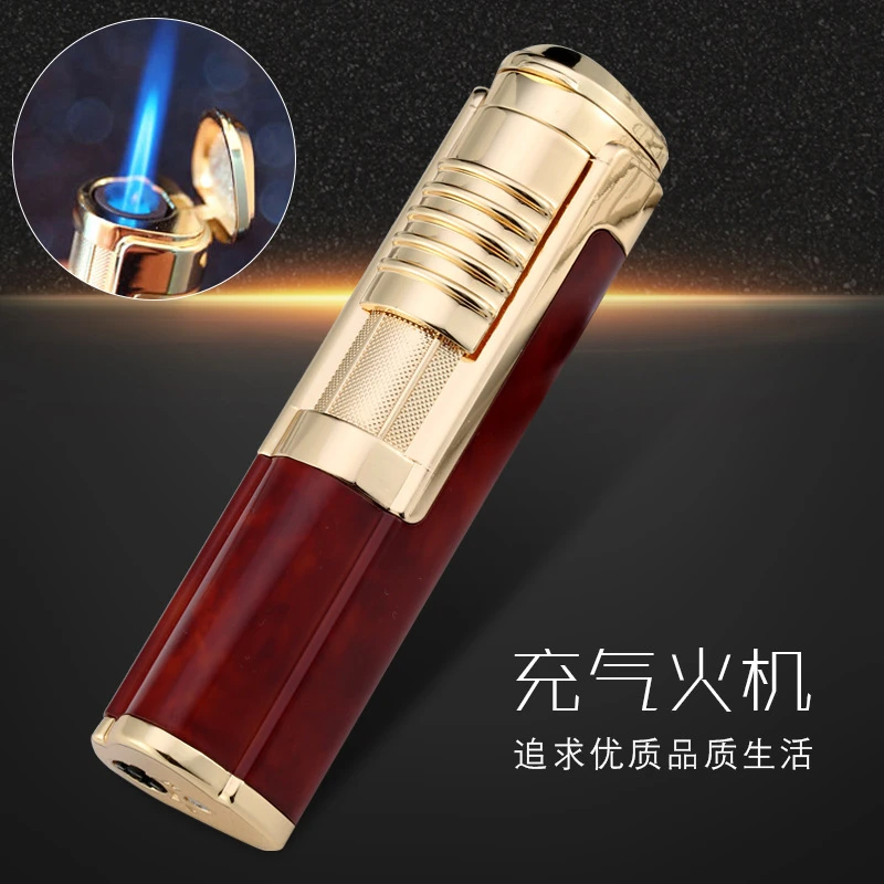 抖音网红伯爵金属复古防风直冲创意打火机时尚男士商务礼品打火机