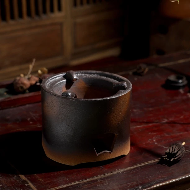 ［千变］复古炭炉家用烧水炉手工釉变功夫茶壶小火炉煮茶器