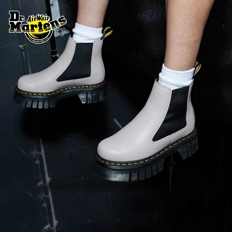 Dr.Martens Audrick Chelsea款软皮增高小厚底切尔西靴27148348