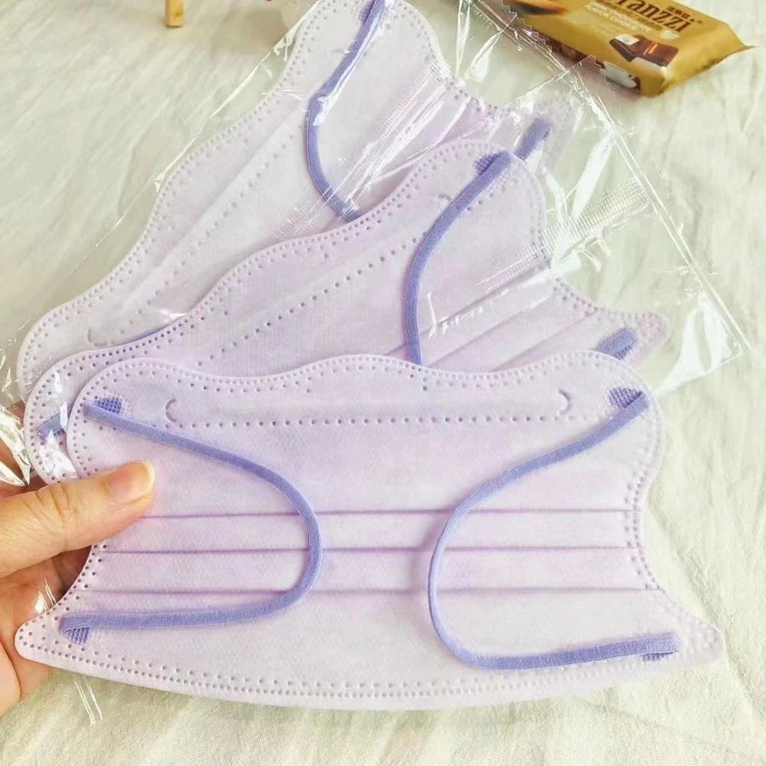 一次性口罩小红书同款奶油V型口罩女高颜值ins学院风显脸小显白