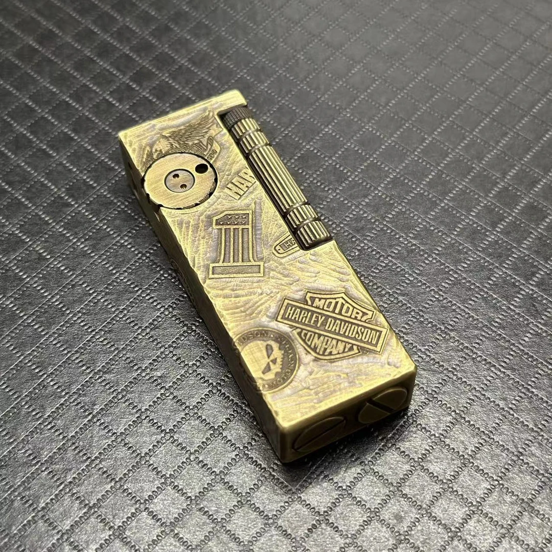 黄铜 鱼肠 哈雷 打火机