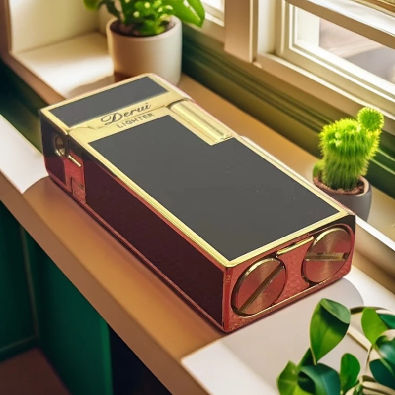 得瑞 大漆黑 金边侧滑 577-4 打火机