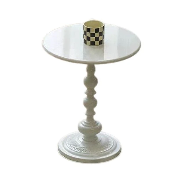 新疆包邮北欧现代简约角几铁艺床头边几阳台小圆桌复古沙发客厅卧