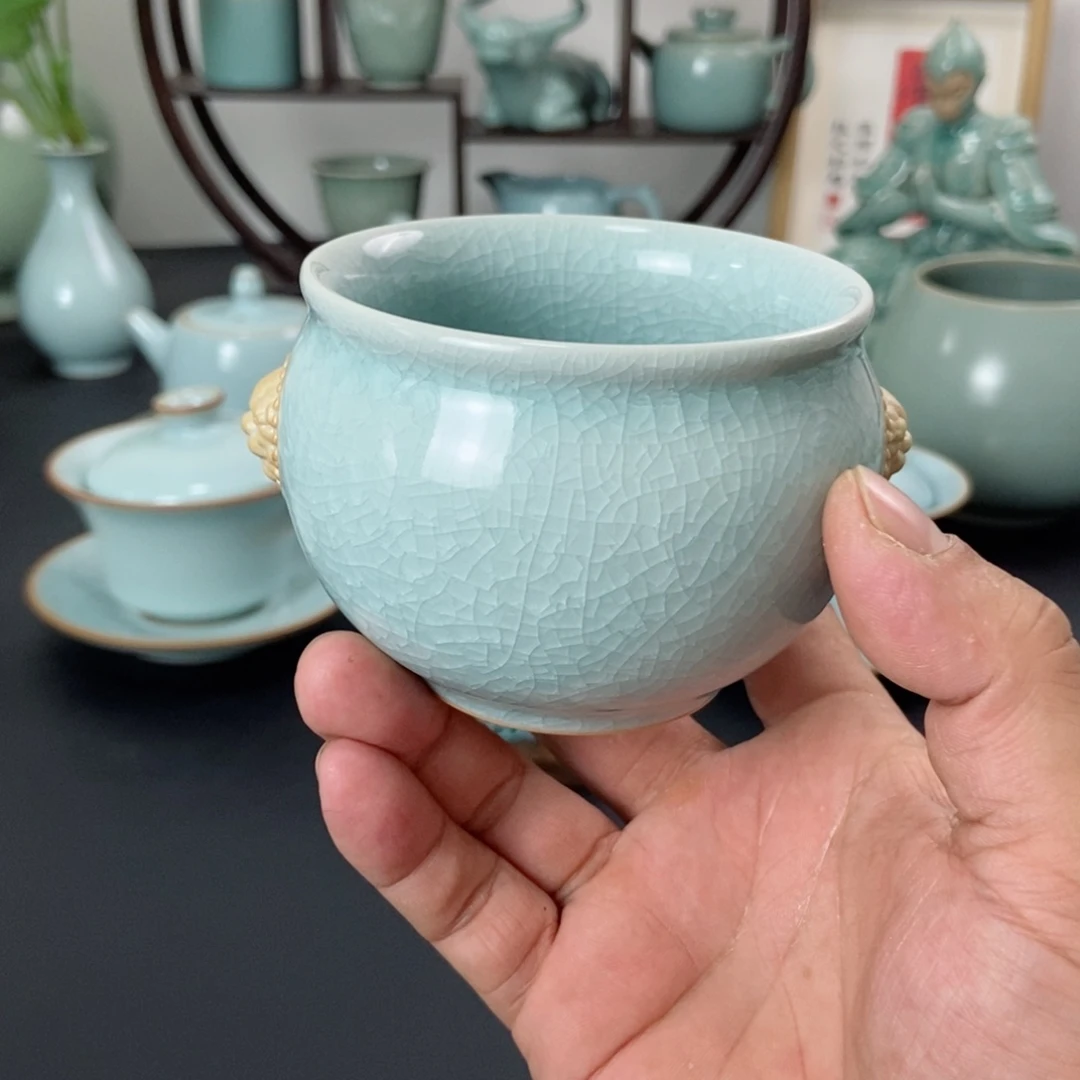 一级品冰花虎头风水缸