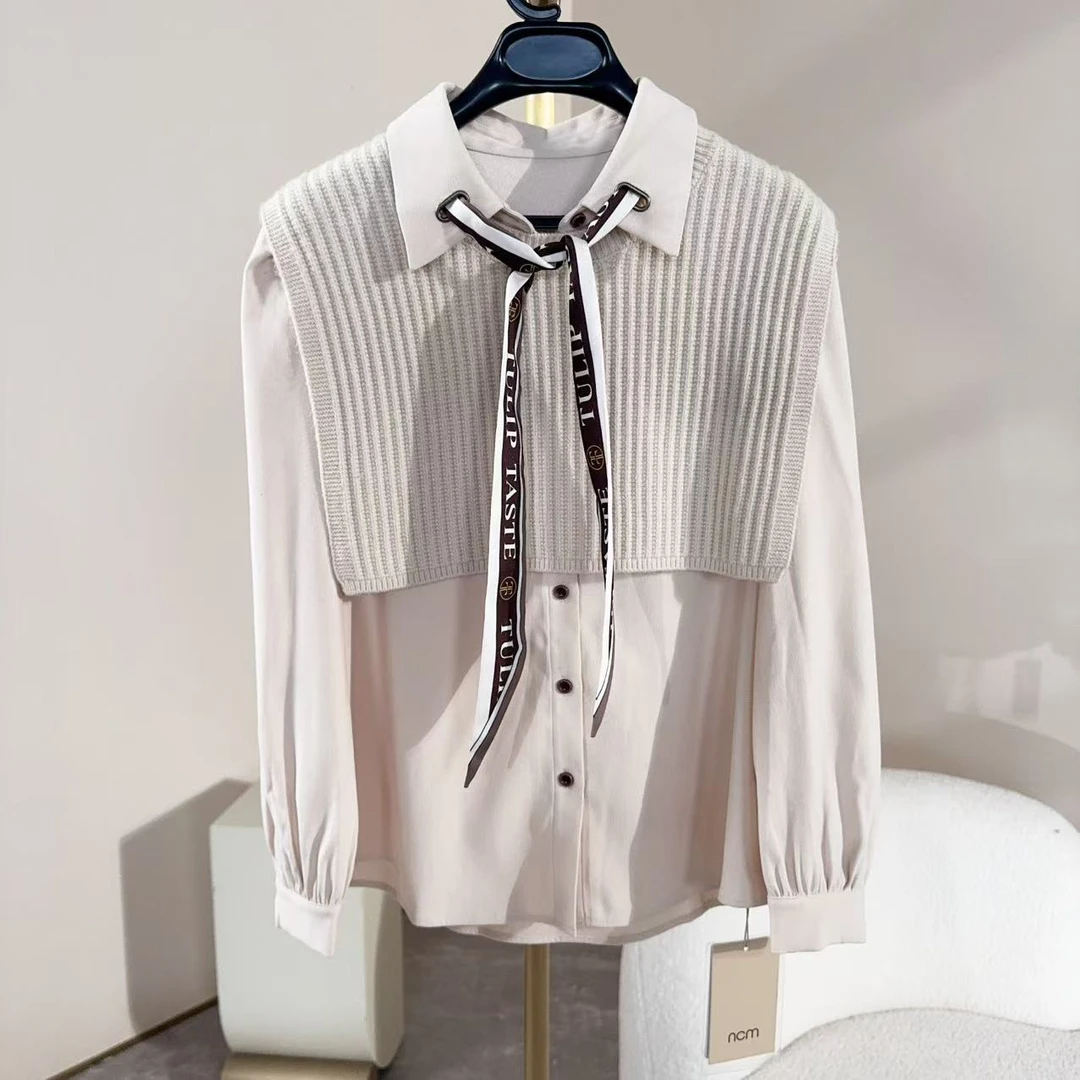 设计师女装2024冬季新款衬衫气质气质时尚通勤设计感衬衫34108