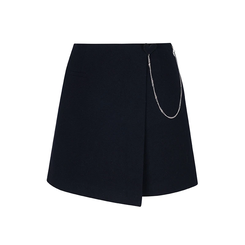 设计师女装2024冬季新款半裙气质高腰不规则设计感半身裙34525