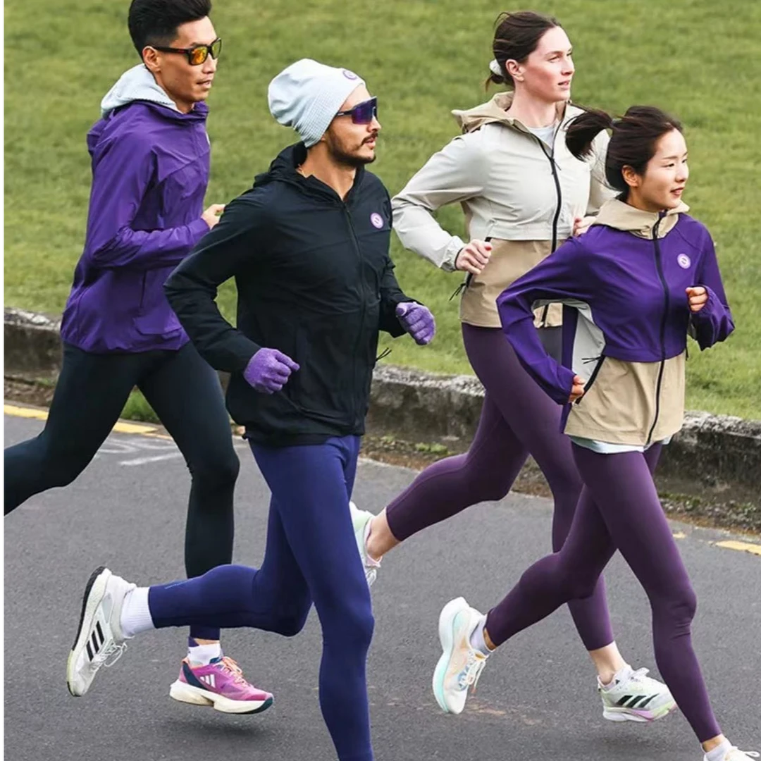 QINKUNG轻功体育情侣运动跑步速干紧身长裤高弹压缩裤九分裤加绒