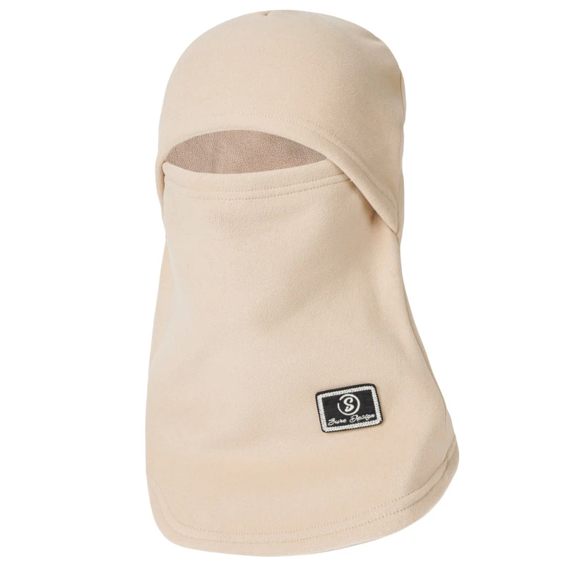 冬季帽子女冬天骑车保暖毛绒套头帽户外防寒全脸面罩护颈一体帽子