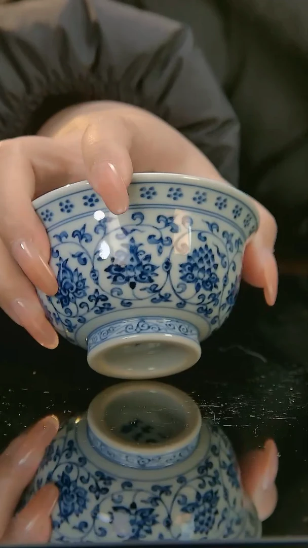 【闪购商品】陶瓷杯怀一草堂柴窑高版本压手杯 花心
