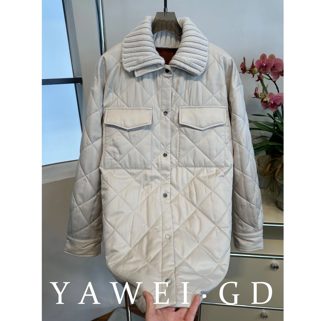 【绅士荣光】时髦与温暖并存菱形格夹棉外套WTL4