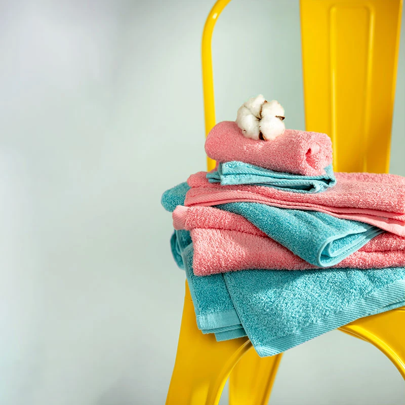 UCHINO/内野方巾家用全棉成人速干炫彩方巾柔软吸水洗脸洗澡毛巾