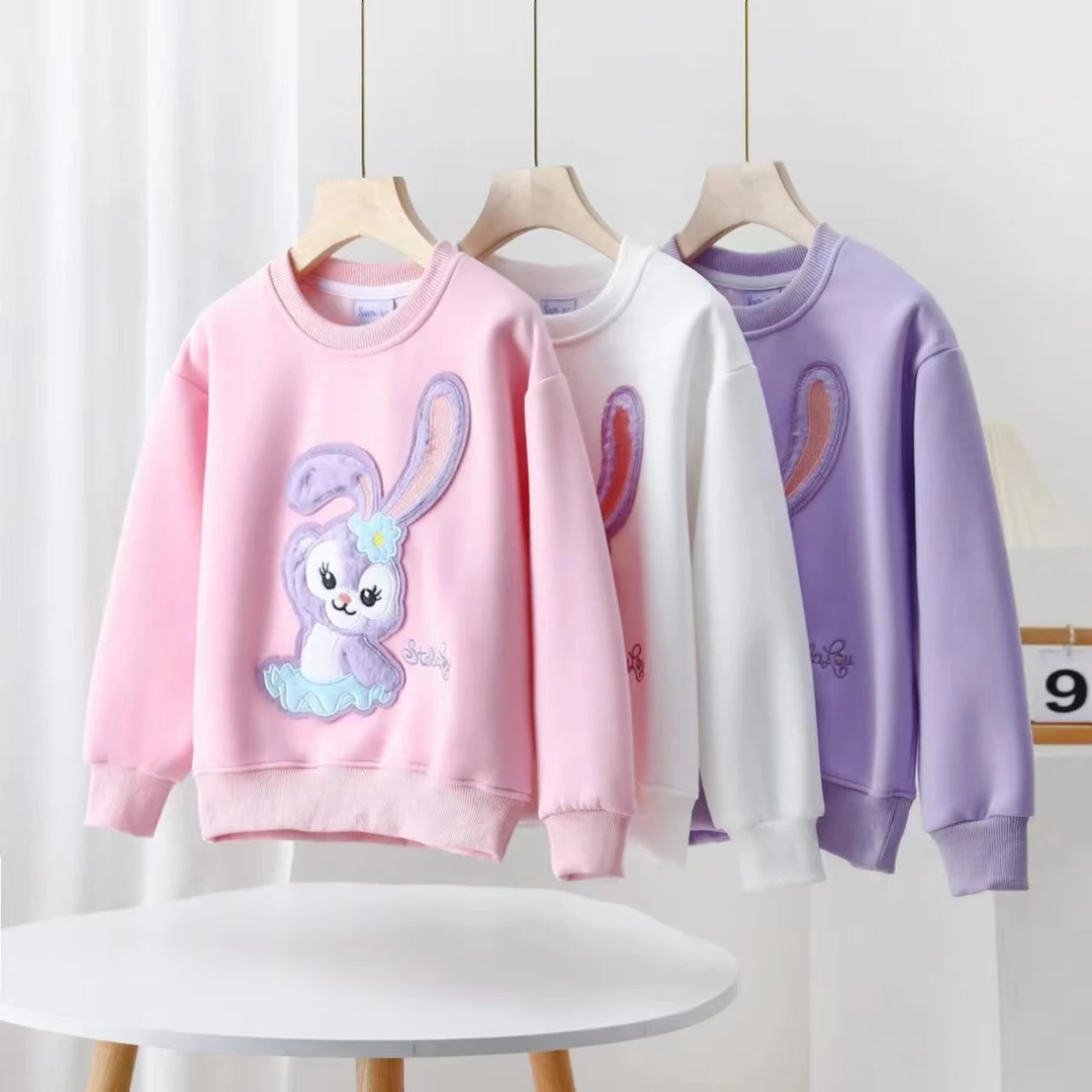 即墨童装源头工厂女童男童卫衣扣号