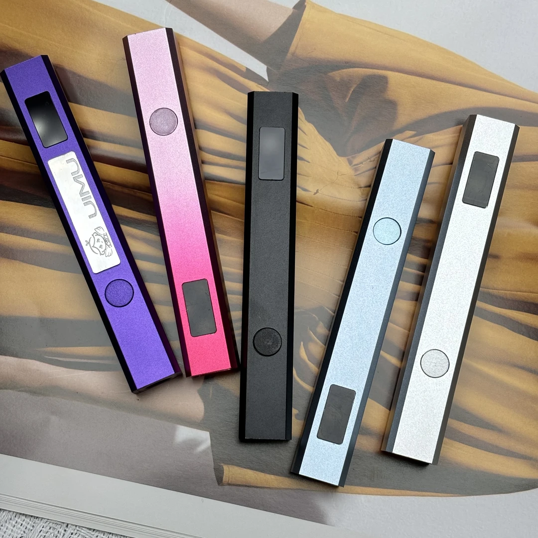 手持美甲一字灯氧化铝磨砂手感便携蓄电款速干美甲甲油胶