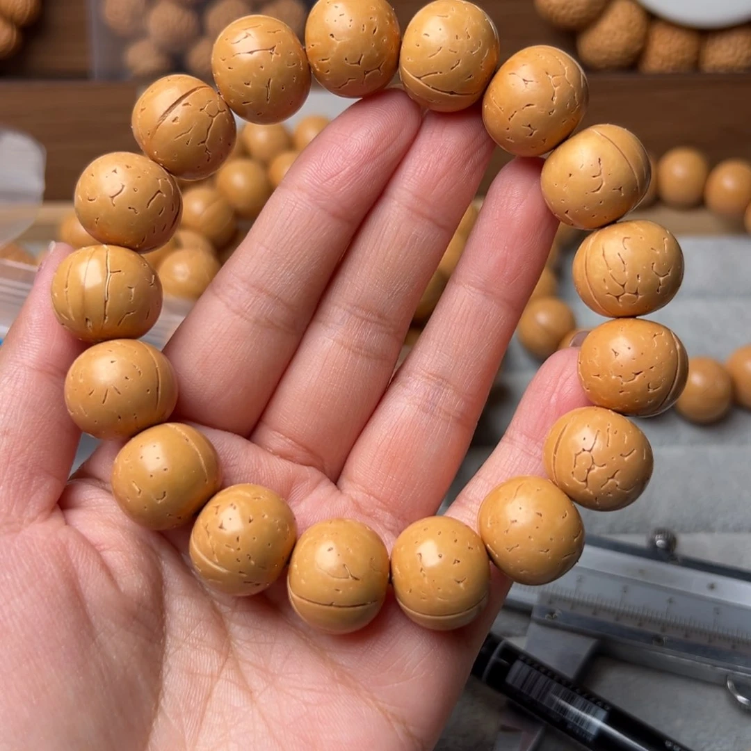 桃核手串嫩****嘞鲍鱼脐光珠