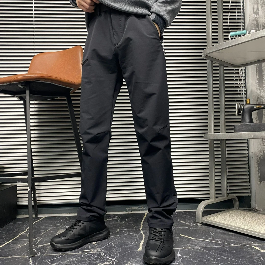 2024秋冬新款男士休闲裤百搭户外运动裤子时尚休闲直筒裤拉链拼接