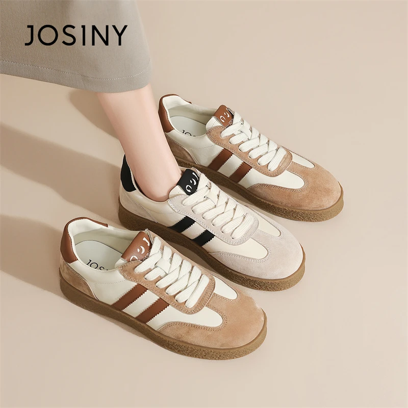 卓诗尼小白鞋女款2024新款爆款秋季软底德训鞋轻便休闲运动鞋