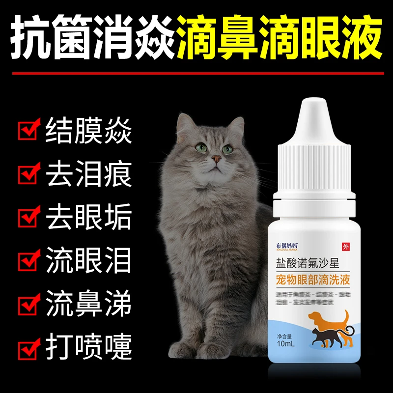 宠物滴眼液猫鼻支眼部清洁护理液猫狗通用结膜炎改善流泪泪痕眼屎