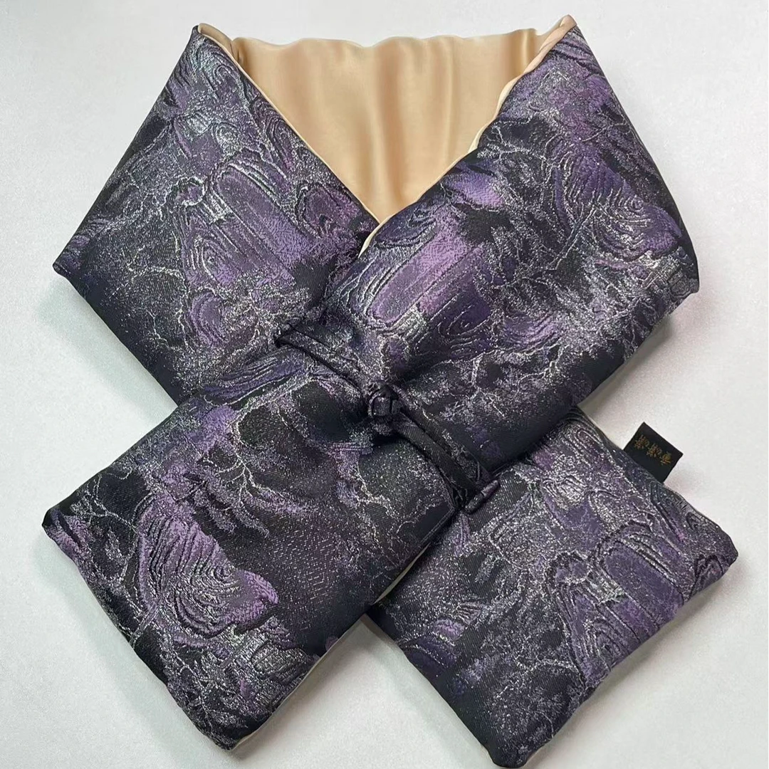 秋冬新款（紫色山河）围巾88*14脖套