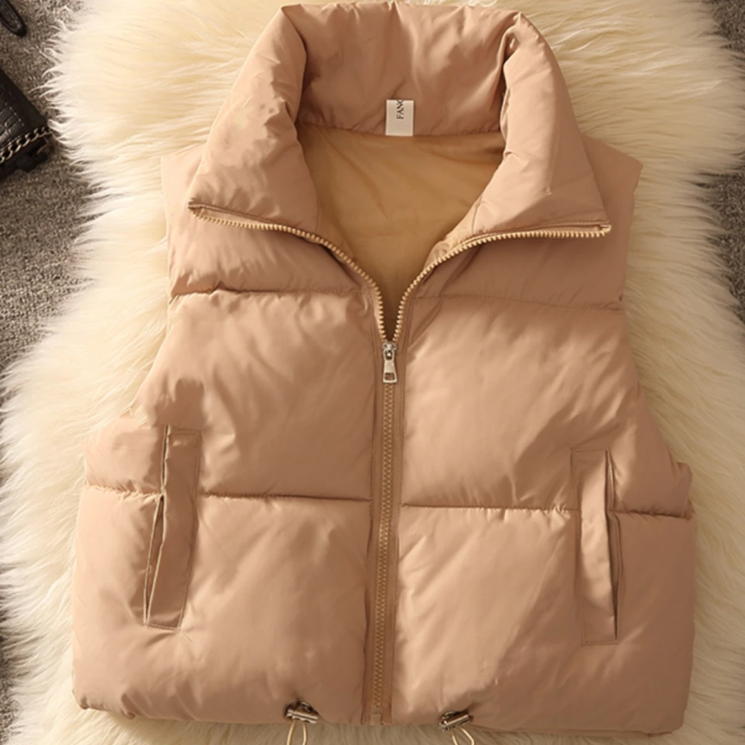 短款马甲面包外套女小个子马夹2025秋冬新款学生马夹坎肩洋气马甲