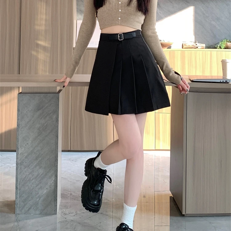 2024新款不规则半身裙女春夏大码高腰百褶裙胖mm显瘦a字短裙