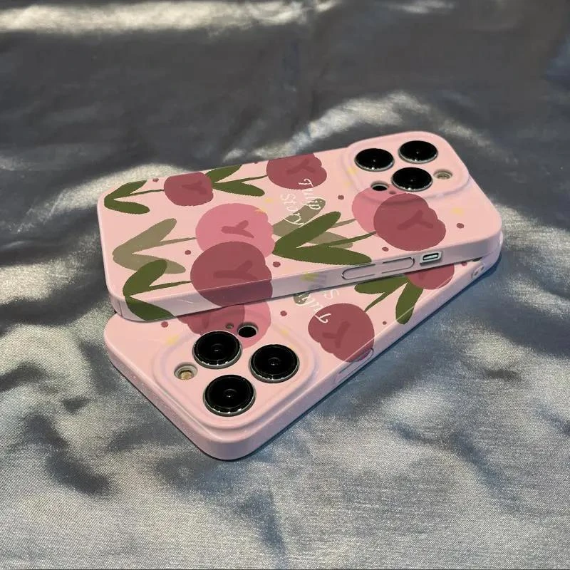 靓壳菲林壳郁金香适用苹果14promax手机壳新款iPhone13Pro保护套