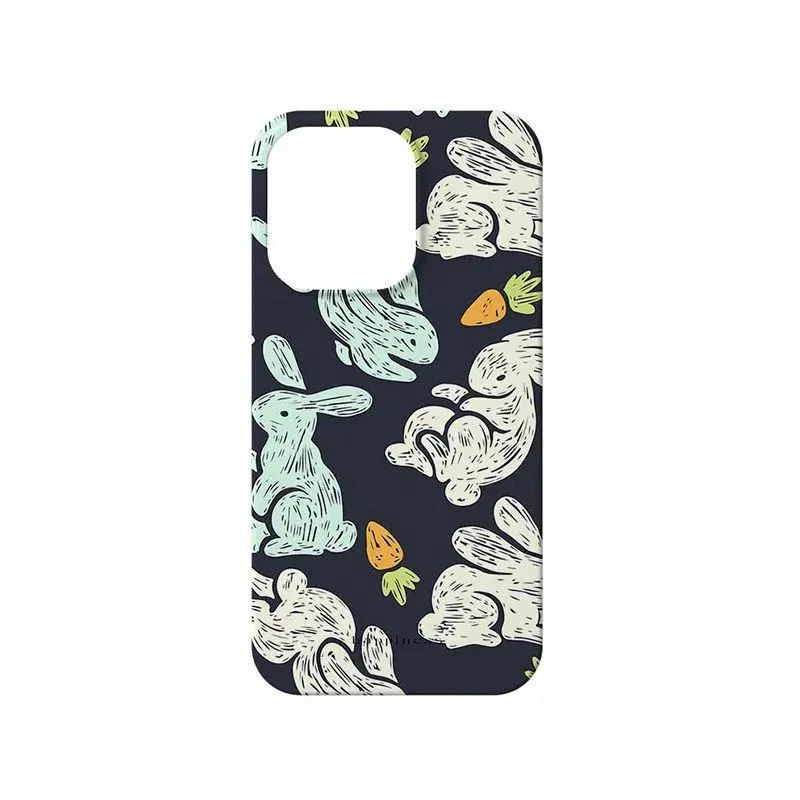 靓壳兔子苹果14Pro手机壳菲林iPhone13promax个性12水彩画风11硬8