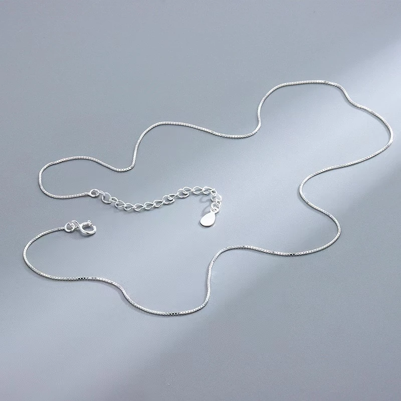 链子925银 925银饰项链饰品轻奢时尚简约长款坠链素款气质百搭