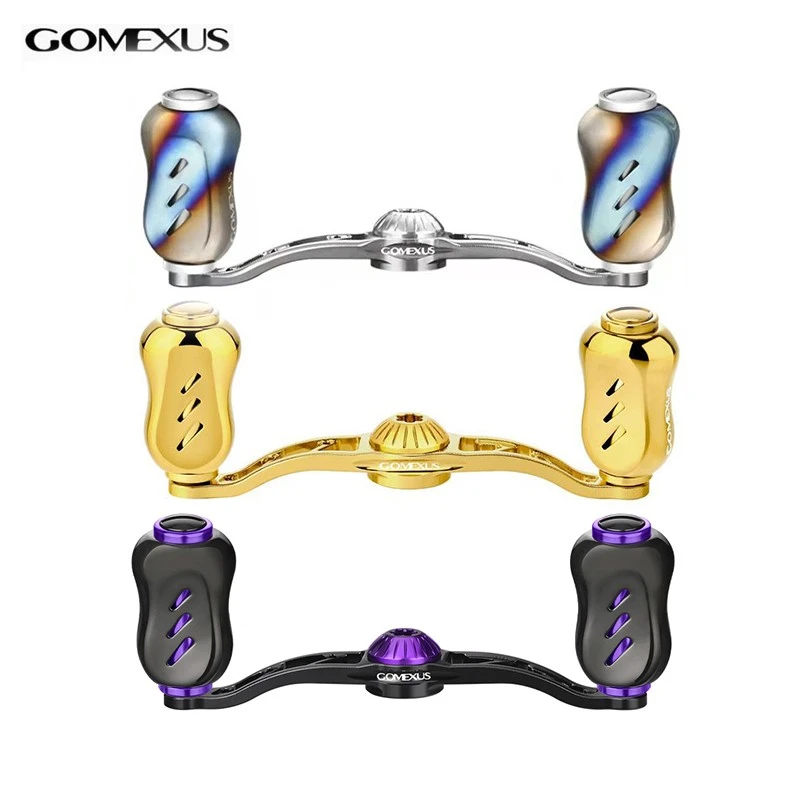 Gomexus革梦士钛合金摇臂路亚改装水滴轮碳纤维摇臂