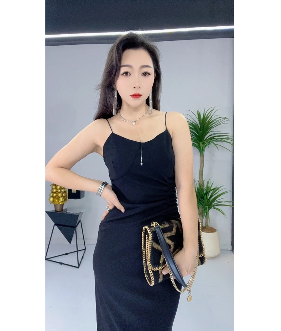 QZ09秋季轻奢气质连衣裙休闲时尚设计师款