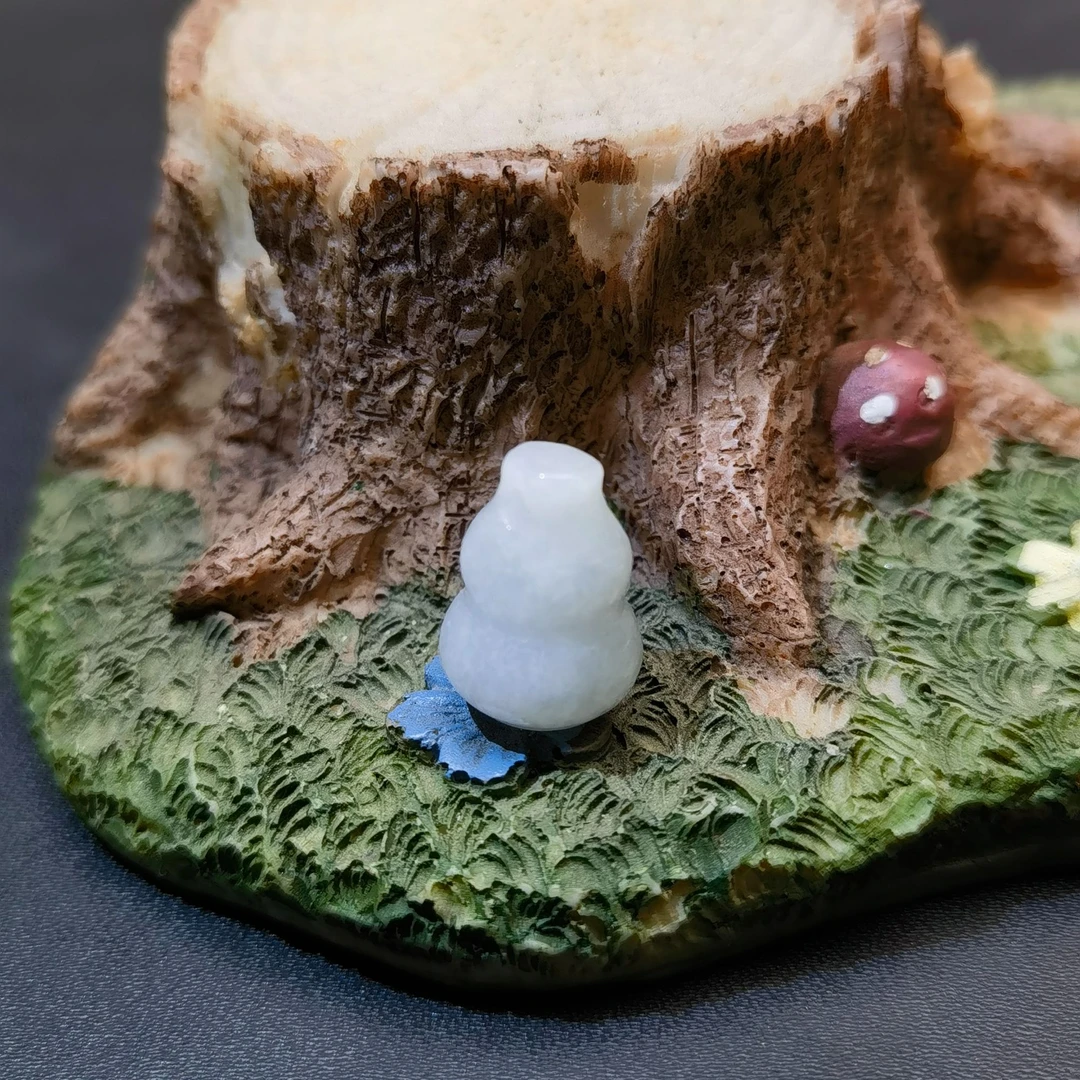 壹张翡翠天然冰种翡翠葫芦吊坠随行立体精致精工挂坠定制加工男款