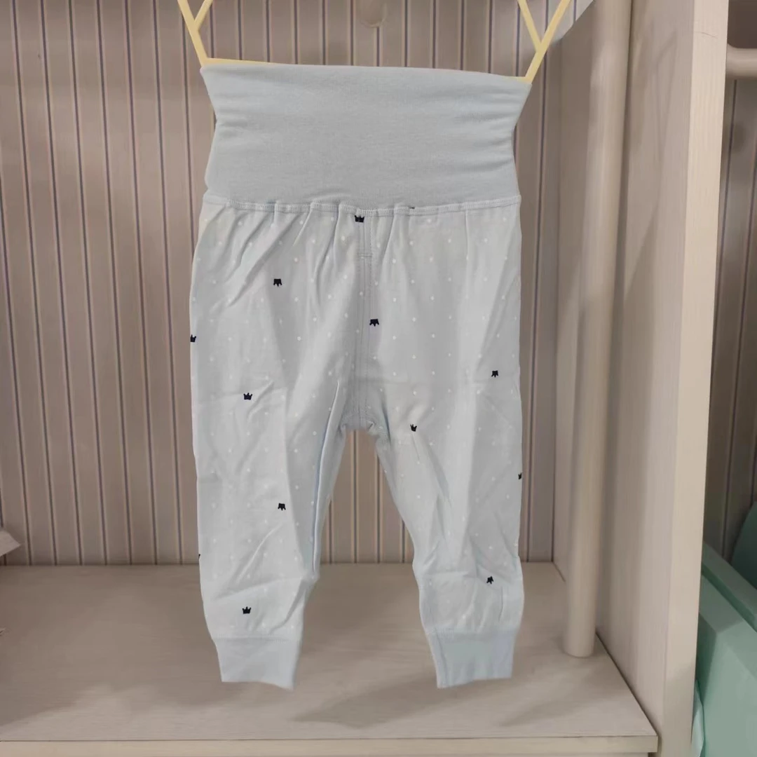 66cm  9569 点点小皇冠磨毛双面布两用裆高腰护肚裤