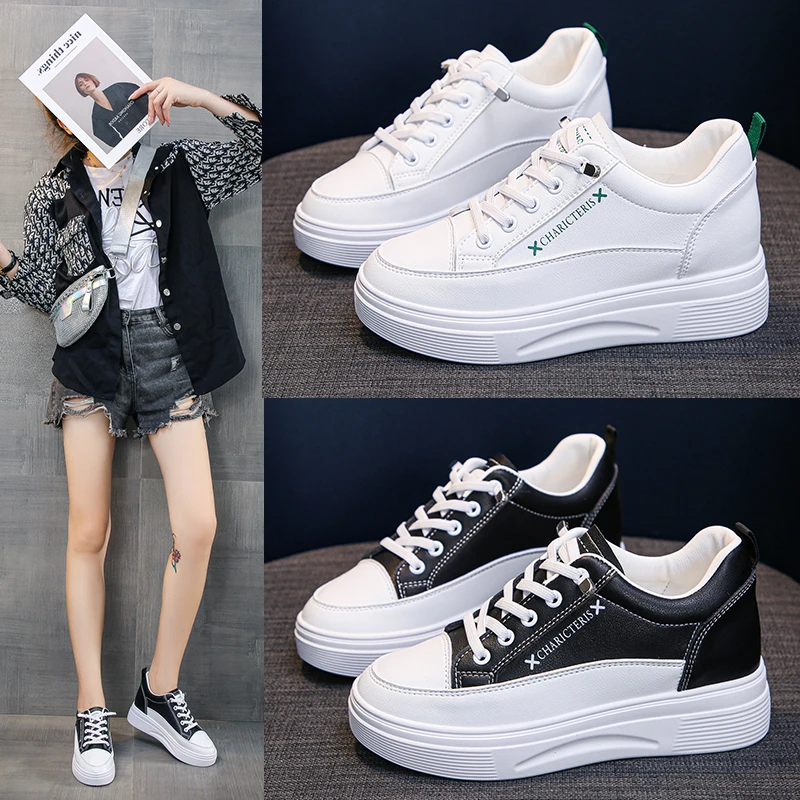 内增高6.5公分小白鞋新款四季女士女款女式板鞋软底女鞋休闲女鞋