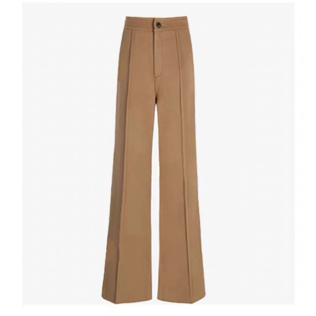 裤羊绒气质瘦版阔腿裤时尚喇叭轻奢显瘦气质高奢设计感高腰微喇